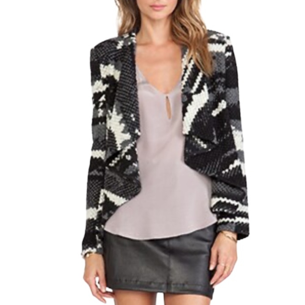 Ba&sh Iris Knit Open Front Jacket